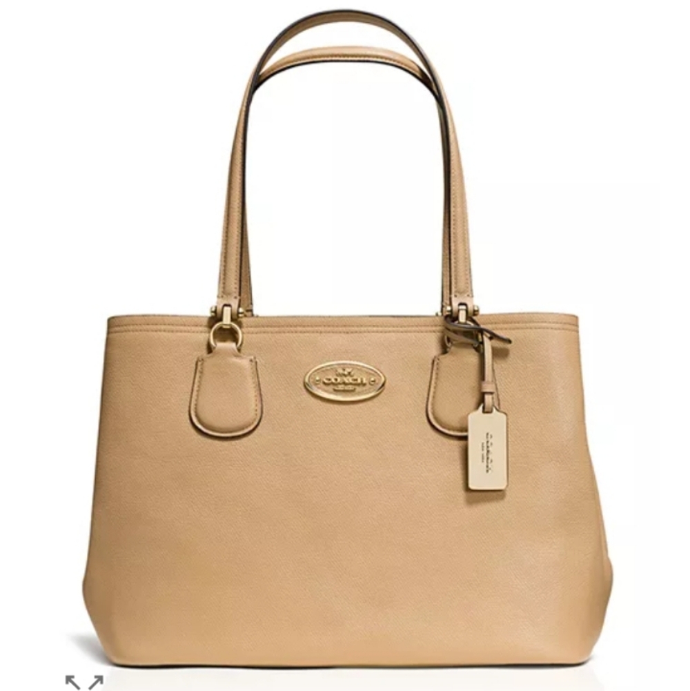 Coach Beige Leather Hobo Bag - Picture 1 of 6